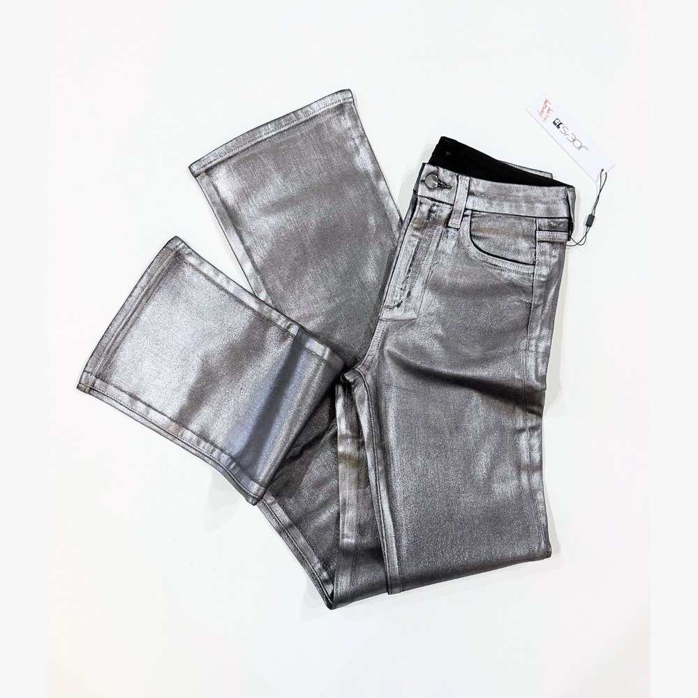 Joes Jeans Flawless Hi Honey High Rise Curvy Bootcut Metallic Foil Jeans NWT 27